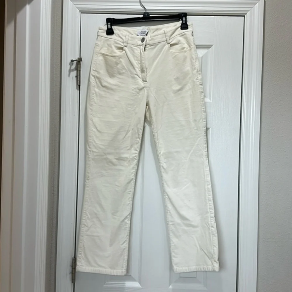 & Other Stories velvet cord wide leg pants in off white